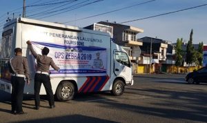 Jelang Operasi Zebra 2019, Satlantas Polres Bone Lakukan Sosialisasi di jalan