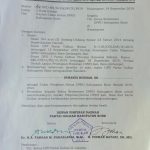 H. A Fahsar M. Padjalangi Tandatangani usulan penetapan Irwandi Burhan selaku Ketua DPRD Bone