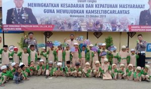 Unit Dikyasa Satlantas Polres Bone Laksanakan Program Nasional Polisi Sahabat Anak