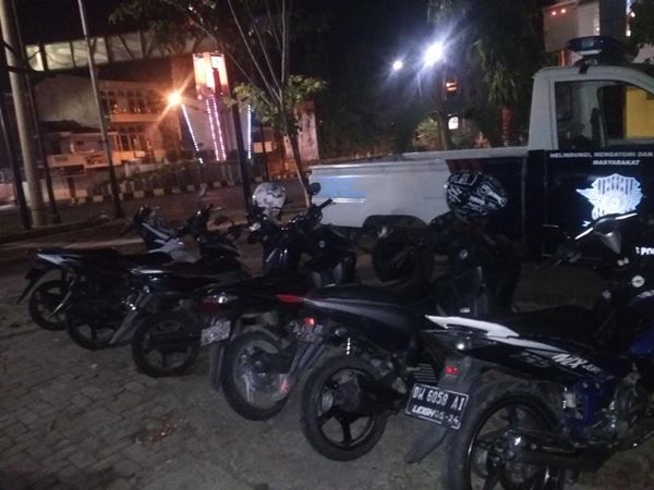 Polisi amankan 7 Motor yang diduga digunakan pelaku balap liar di Bone