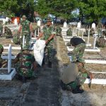 Jelang Hari pahlawan, Taman Makam Pahlawan Jl. Jendral Ahmad Yani Bone dibersihkan