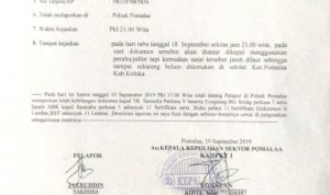 Berkas Berharga Milik Kapal dan ABK Dilaporkan hilang di Perairan Pomalaa