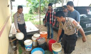 Operasi Miras, Polsek Barombong bersama TIM Anti Bandit Amankan Pelaku dan 350 liter Ballo