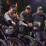 Patroli Gabungan Pemantauan dan Pengamanan Malam Natal, Rombongan Kunjungi gereja di Bone menggunakan Sepeda