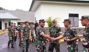 Kunjungan Kera, Pangdam XIV/Hsn Mayjen TNI Surawahadi S.ip M.si di Makorem 141/Tp
