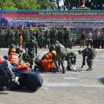 Apel Kesiap siagaan Penanggulanga Bencana Banjir dan Simulasi Evakuasi Korban Bencana Alam di Lapangan Merdeka