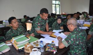 Hindari Terjadinya Penyimpangan, Tim Wasrik Itdam XIV/Hsn lakukan pemeriksaan di Korem 141/Tp
