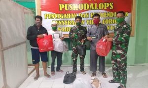 TIM Gugus Covid-19 Jeneponto Terima 1.250 Lembar Masker Kain Dari Pattiro Jeka