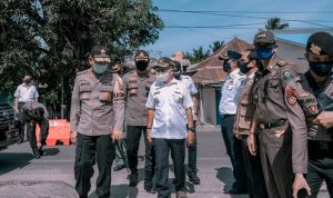 Bupati jeneponto terima kunjungan Kapolda Sulsel di posko perbatasan