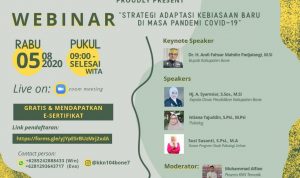 Kuliah Kerja Nyata Universitas Hasanuddin Gelombang 104 Bone 7 menggelar Webinar