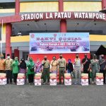 Sambut HUT TNI Ke - 75, Korem 141 Gelar Gowes dan Bagikan Sembako