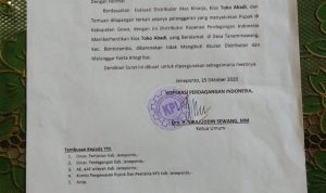 Jual Pupuk di Luar Kabupaten, KPI Berhentikan satu pengecer di Bontoramba