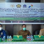 Wakil Bupati Bone Hadiri Distribusi Paket Conversi BBM ke BBG Mesin Pompa Air Bagi petani Sasaran
