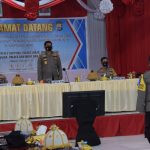 Kapolres Bone Bersama Enam Kapolres Jajaran Polda Sulsel Sambut Tim Supervisi OPS Aman Nusa II Dengan Salam Ewako