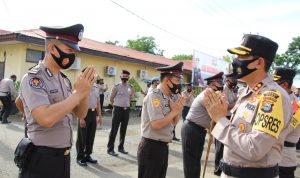 Kapolres Bone Pimpin Upacara Kenaikan Pangkat 148 Personel dan Polsek Jajaran