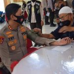Sambut HUT Bhayangkara ke-75, Polres Bone Menggelar Baksos Donor Darah