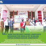 PT. Bank Sulselbar Cabang Jeneponto Serahkan CSR Senilai 50 Juta Untuk Korban Banjir