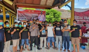 Berhasil Mengedukasi Komunitas Sopir untuk di Vaksin, Kapolres Bone Ucapkan Terima kasih kepada Kapolsek Tellu Limpoe