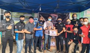 Gabungan Komunitas Motor di Jeneponto Salurkan Bantuan untuk Korban Bencana Banjir Tarowang