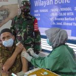 Peserta Vaksinasi Melebihi Target, Dandim 1407 Bone dan Branch Manager PT Bosowa Berlian Motor Ucapkan Terima Kasih