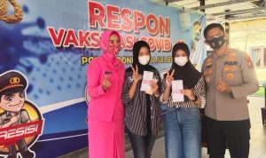 Langkah awal vaksinasi Anak Usia Dini, 2 Anak Kapolres Bone jadi Anak Pertama di Vaksin di Bone