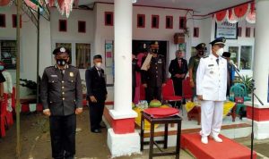 Hadiri Upacara HUT Kemerdekaan RI ke-76, Kapolsek Lapri: Mari sama-sama kita lawan dan perangi Covid-19