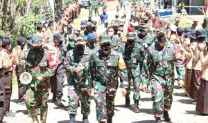 Tim WASEV Mabes TNI Tinjau Lokasi TMMD ke-112 tahun 2021 di Maros