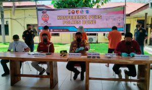 Satnarkoba Polres Bone Ringkus 3 Jaringan Napi di Lapas Tarakang Kaltra, 1 Diantaranya Seorang Wanita