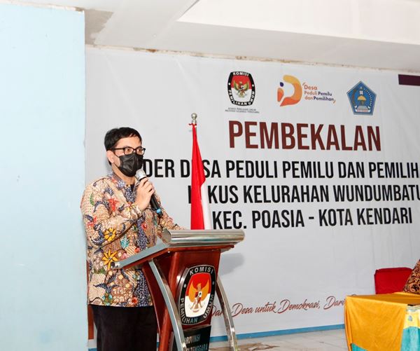 KPU Provinsi Sultra Berikan Pembekalan Perdana Kader DP3 di Kelurahan Wundubatu