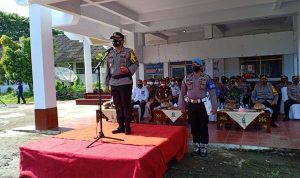 Kapolres Sinjai Pimpin Apel Siaga Gelar Pasukan dan Peralatan Antisipasi Fonomena La Nina Tahun 2021