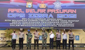 Pimpin Apel Gelar Pasukan Operasi ZEBRA 2021, Kapolres Bone Himbau Personel Bersikap Humanis