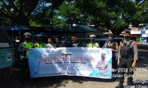 Hari Ke-4 Ops Zebra, Satlantas Polres Sinjai Kembali Imbau Tertib Berlalu Lintas dan Patuhi Prokes