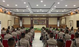 Kapolres Bone beri arahan kepada 49 Siswa Diktuk Bintara Polri yang akan melaksanakan Latja