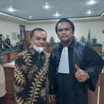 Ketgam : Sugirman Silondae S.H.Bersama Klien Mantan Kadis ESDM Provinsi Sulawesi Tenggara Dr Buhardiman