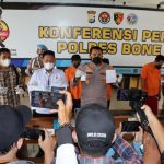 Konfenrensi Pers, Kapolres Bone Ungkap Penangkapan Empat Pelaku Lahgun Narkoba