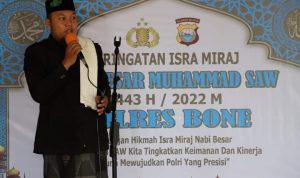 Peringati Isra’ Miraj, Polres Bone Angkat Tema "Kita Tingkatkan Keimanan dan Kinerja Guna Mewujudkan Polri yang Presisi"