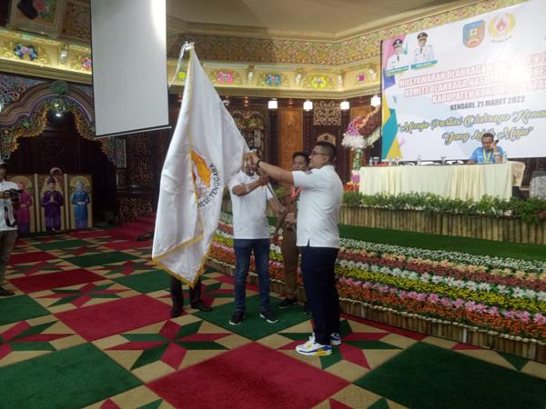 Terpilih Secara Aklamasi, Adi Jaya Putra Resmi Nahkodai Koni Kabupaten Konawe Selatan priode 2022 -2026