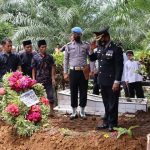Apel Persada, Polres Pasaman Barat Beri Penghormatan Terakhir Kepada Kompol Purn Azizan 