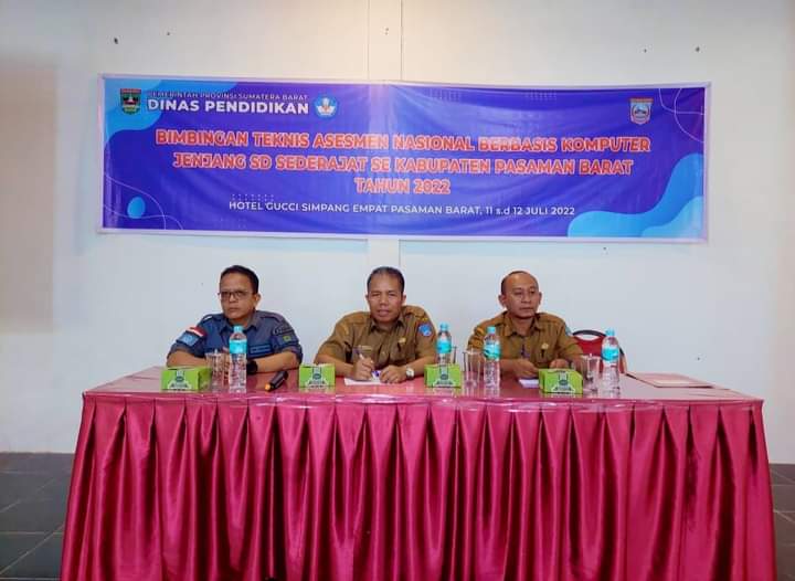 Tingkatkan Kapasitas Operator Sekolah, Dikbud Pasbar Gelar Bimtek ANBK Tahun 2022