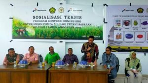Sosialisasi Teknis Program Konversi BBM ke BBG Untuk Mesin Pompa Air Bagi Petani Sasaran di Jeneponto